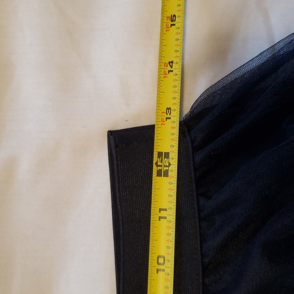 Elegant Ombre Black, Blue and Pale Pink Tulle Skirt - Picture 9 of 10